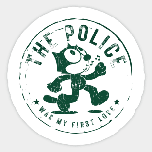 the police my first love Sticker